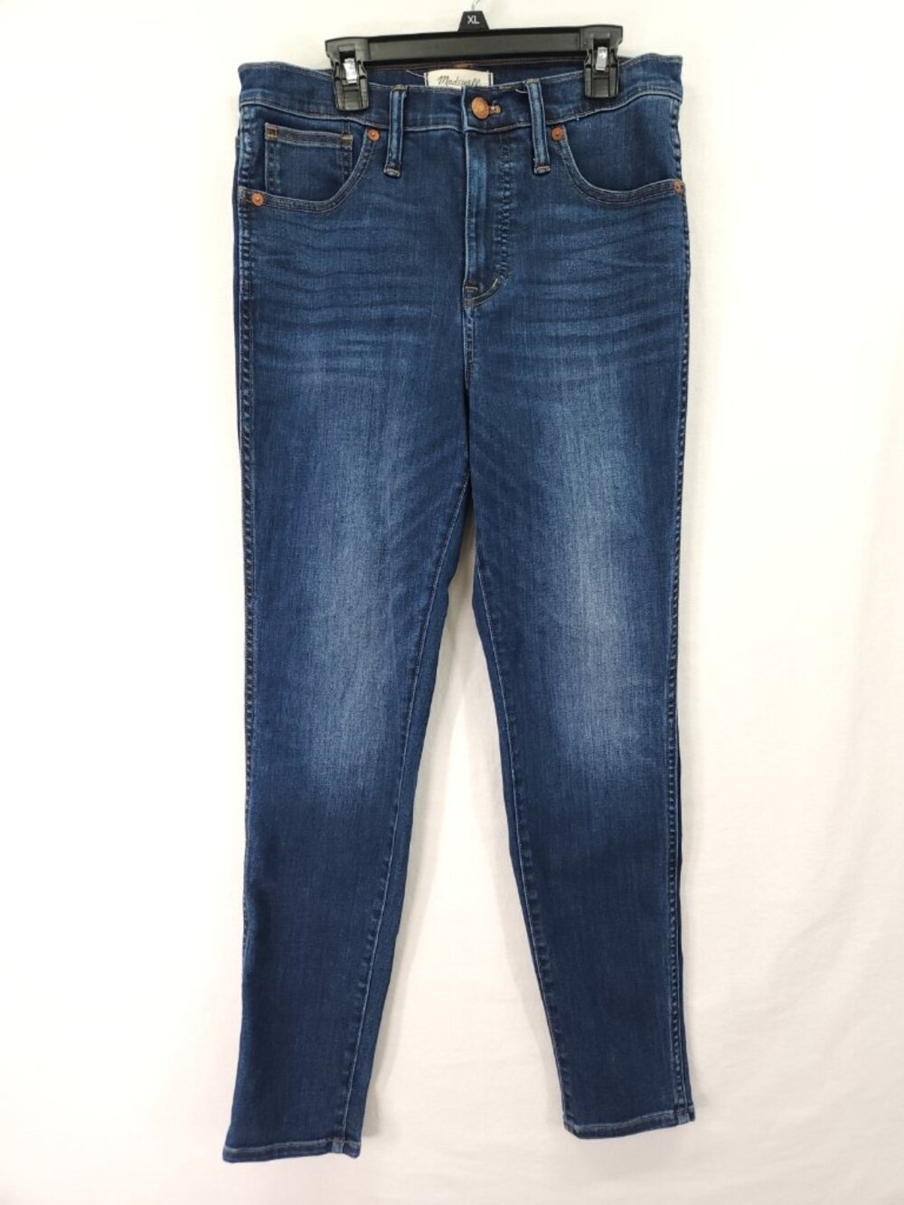 Madewell 10 High Rise Skinny Jeans Size 29x27 Dark Wash Everyday Casual Denim